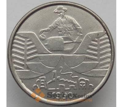 Монета Бразилия 10 крузейро 1990 КМ619 VF (J05.19) арт. 17385