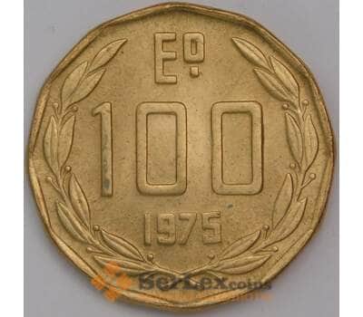 Монета Чили 100 эскудо 1975 КМ202 UNC арт. 39582