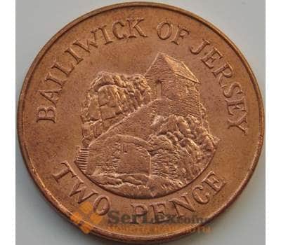 Монета Джерси 2 пенса 1998-2016 КМ104 aUNC арт. 7463