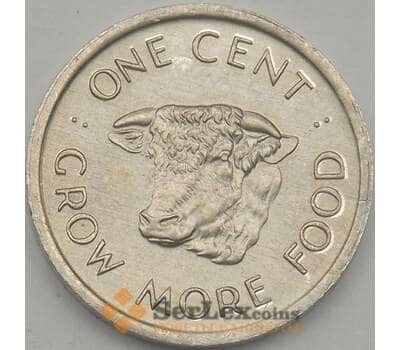 Монета Сейшельские острова 1 цент 1972 КМ17 UNC ФАО арт. 18698