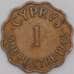 Монета Кипр 1 пиастр 1942 КМ23а VF арт. 7331