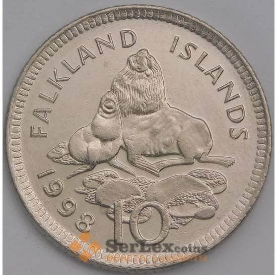 Фолклендские острова 10 пенсов 1998 КМ5.2 aUNC арт. 7335