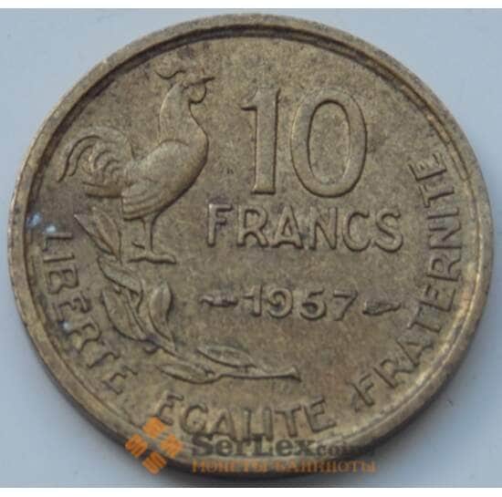 Франция 10 франков 1950-1958 КМ915 VF арт. 7328