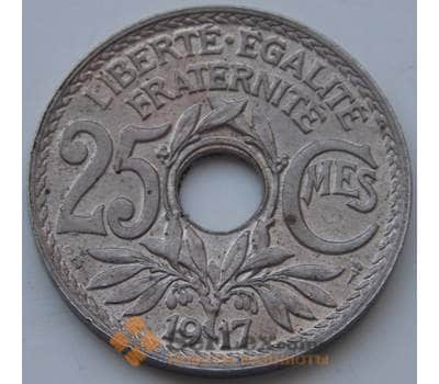 Монета Франция 25 сантимов 1914-1917 КМ867 AU арт. 7339