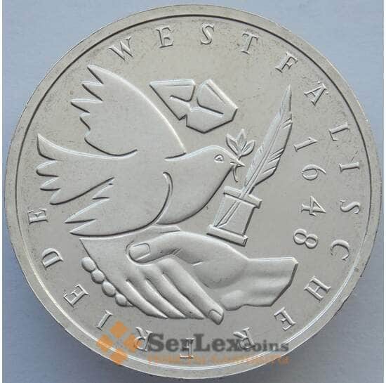 Германия 10 марок 1998 КМ191 Proof Вестфальский Мирный Договор Серебро  (J05.19) арт. 16291