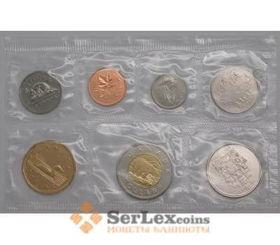 Канада набор монет 1 5 10 25 50 центов 1 и 2 доллара (7 шт) 2002 BU 50 лет Правления арт. 40500