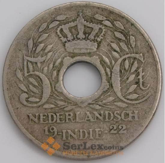Нидерландская Восточная Индия 5 центов 1922 КМ313 VF арт. 12217