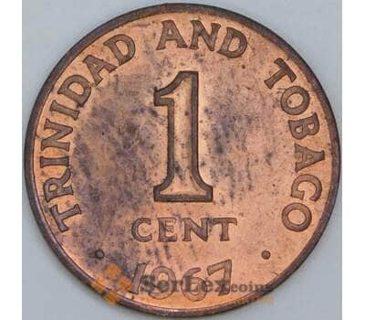 Тринидад и Тобаго 1 цент 1967 КМ1 AU-aUNC арт. 57525