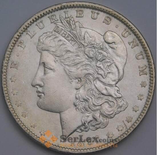 США 1 доллар 1891 КМ110 aUNC Морган арт. 39895