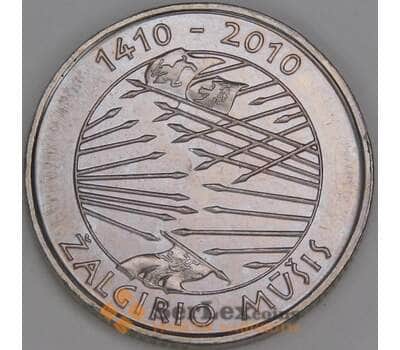 Литва 1 лит 2010 КМ172 aUNC Грюнвальдская битва арт. 53357