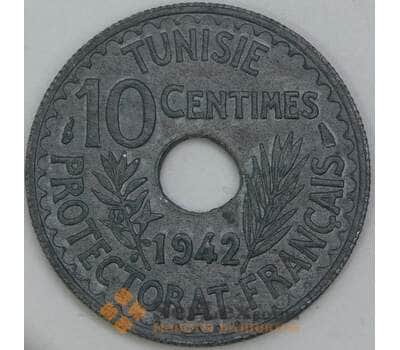 Тунис 10 сантимов 1942 КМ267 XF арт. 55224