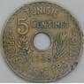Тунис 5 сантимов 1938 КМ258 VF арт. 55223