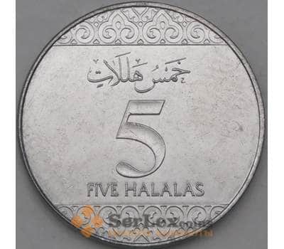 Монета Саудовская аравия 5 халал 2016 КМ74 UNC арт. 22152