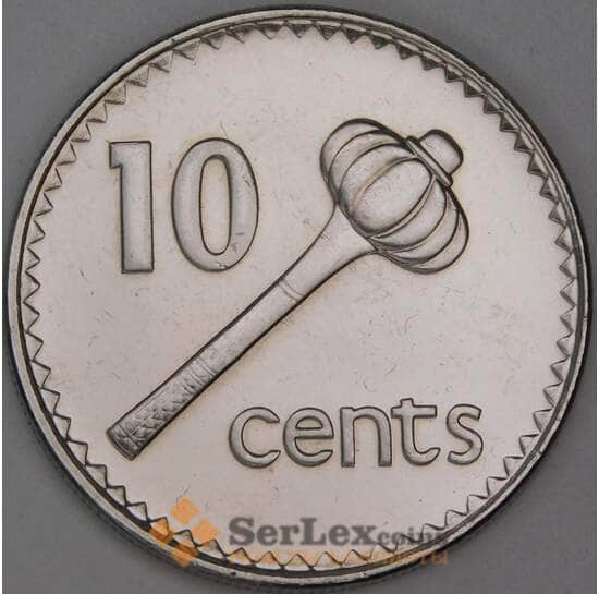 Фиджи 10 центов 2000 КМ52а UNC арт. 54819