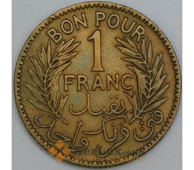 Тунис 1 франк 1926 КМ247 XF арт. 55211