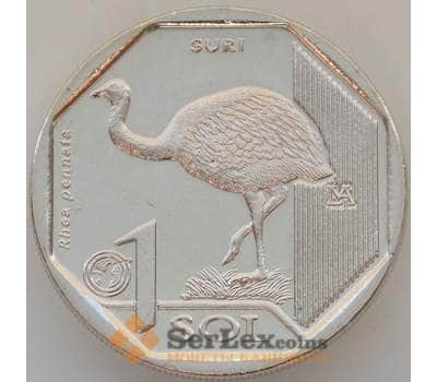 Монета Перу 1 соль 2018 UNC Длинноклювый нанду арт. 13353