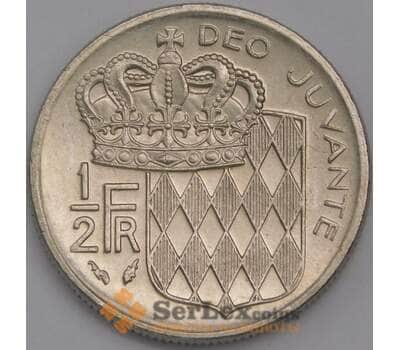 Монако монета 1/2 франка 1979 КМ145 aUNC арт. 43173