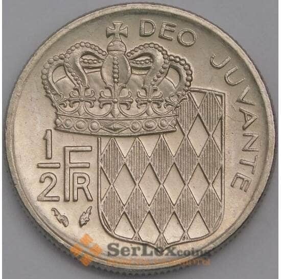 Монако монета 1/2 франка 1979 КМ145 aUNC арт. 43173 Монако монета 1/2 франка 1979 КМ145 aUNC арт. 43173