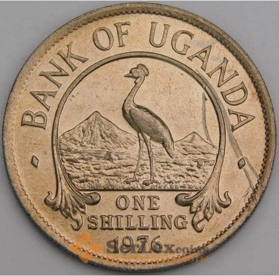 Уганда монета 1 шиллинг 1976 КМ5а UNC арт. 46329