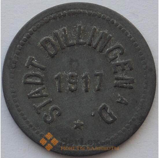 Германия Нотгельд 10 пфеннигов 1917 Цинк Диллинген (J05.19) арт. 16008