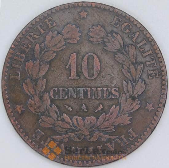 Франция 10 сентимов 1897 A КМ815 VF арт. 56520