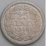 Нидерланды 25 центов 1918 КМ146 F арт. 49804