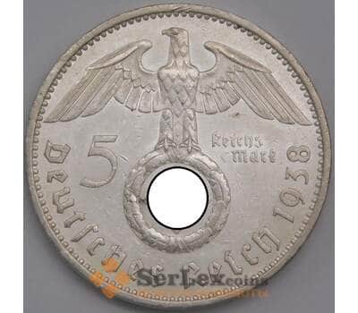 Германия монета 5 марок (рейхсмарок) 1938 A КМ94 AU арт. 42745