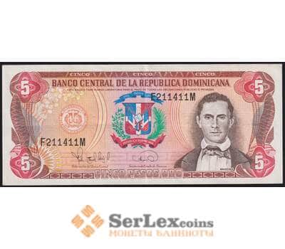 Доминиканская республика банкнота 5 песо 1995 Р147 XF арт. 42668