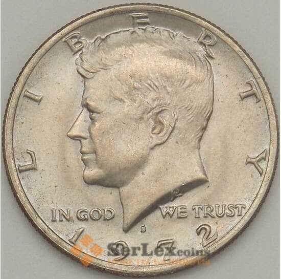 США 1/2 доллара 1972 D КМА202b aUNC арт. 17647