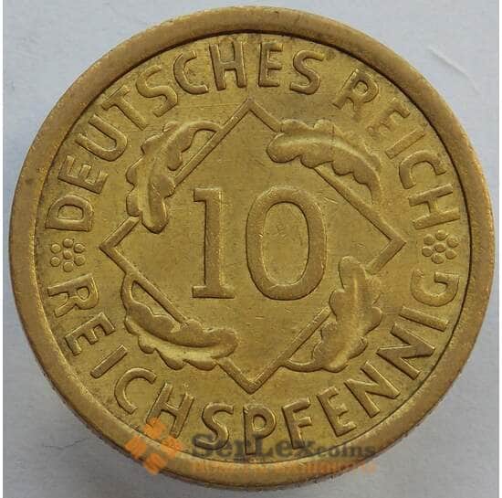 Германия 10 пфеннигов 1924 А КМ40 aUNC (J05.19) арт. 15025