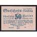 Австрия Зальцбург (Salzburg) нотгельд 50 геллеров 1919 РS128а UNC арт. 51897