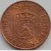 Монета Нидерландская Восточная Индия 2 1/2 цента 1945 КМ316 aUNC арт. 7834