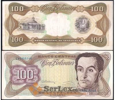 Банкнота Венесуэла 100 боливар 1992 Р66 XF арт. 29097