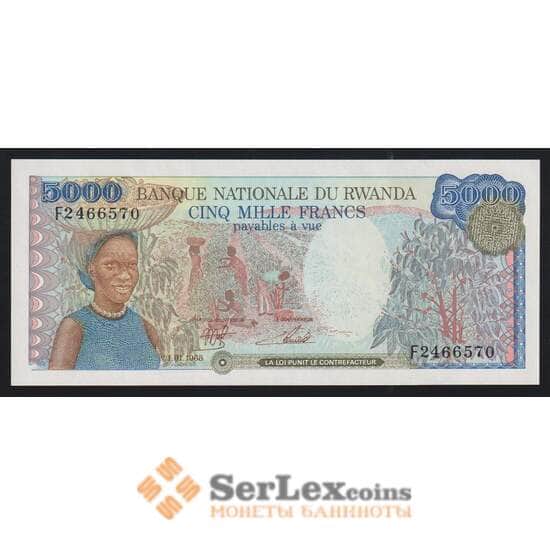 Руанда 5000 франков 1988 Р22 UNC арт. 55406