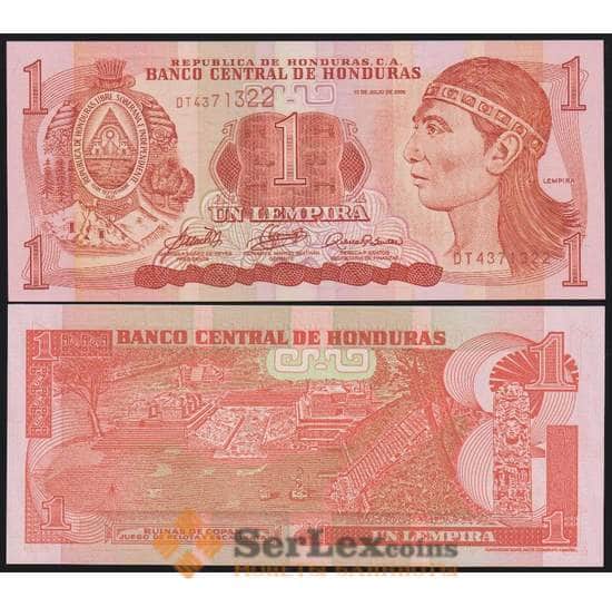 Гондурас банкнота 1 лемпира 2006 Р84е UNC арт. 48393