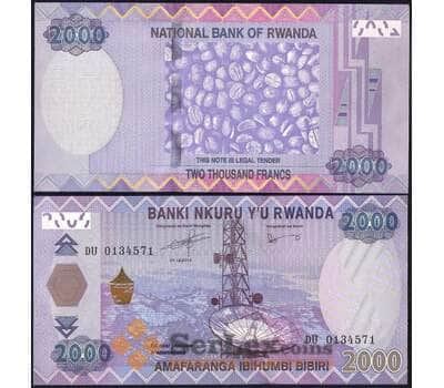 Банкнота Руанда 2000 франков 2014 Р40 UNC арт. 23048