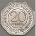 Германия Нюрнберг 20 пфеннигов 1921 Proof NEPTUN BRUNNEN (j05.19) арт. 21208