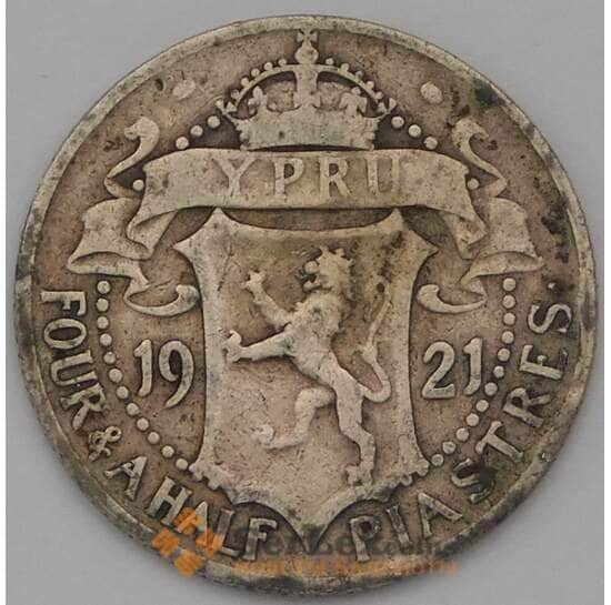 Кипр 4 1/2 пиастра 1921 КМ15 F арт. 38409