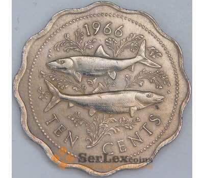 Багамские острова 10 центов 1966 КМ4 VF арт. 57515