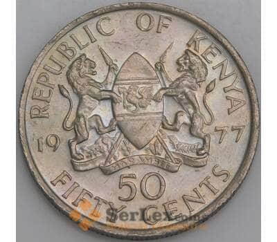 Кения монета 50 центов 1977 КМ13 UNC арт. 45524