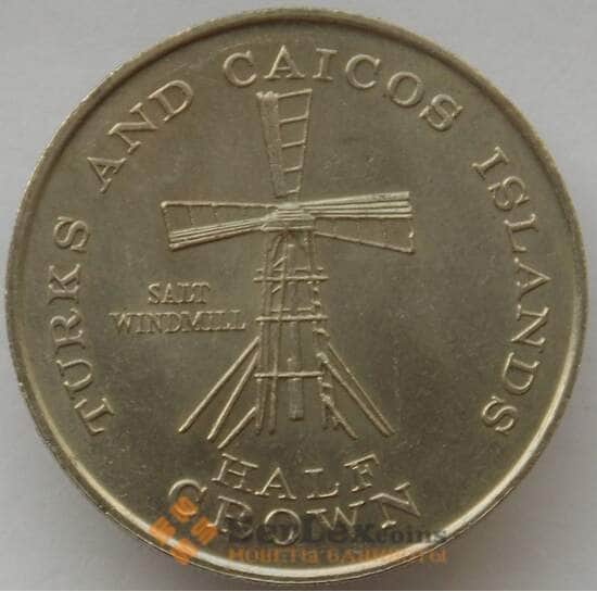 Теркс и Кайкос острова 1/2 кроны 1981 aUNC  арт. 14244