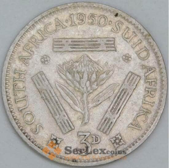 Южная Африка ЮАР 3 пенса 1950 КМ35.1 VF арт. 17042 Южная Африка ЮАР 3 пенса 1950 КМ35.1 VF арт. 17042