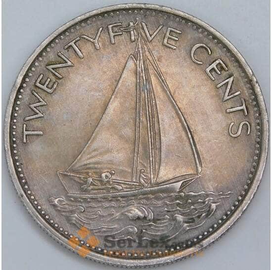 Багамские острова 25 центов 2000 КМ63.2 XF арт. 57519 Багамские острова 25 центов 2000 КМ63.2 XF арт. 57519