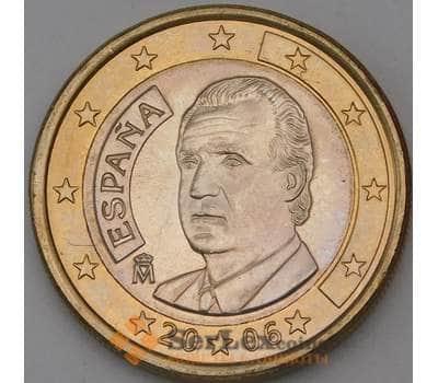 Монета Испания 1 евро 2006 BU из набора арт. 28741