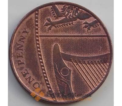 Монета Великобритания 1 пении 2009 КМ1107 AU арт. 14045