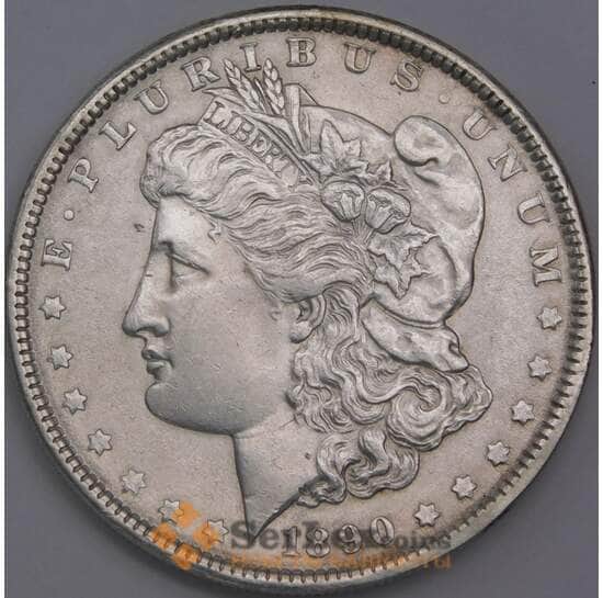США монета 1 доллар 1890 КМ110 XF Морган арт. 41903