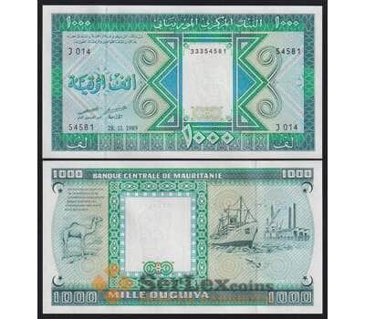 Мавритания 1000 угий 1989 Р7А UNC арт. 51436