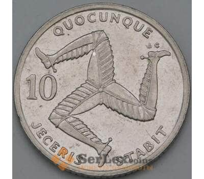 Монета Мэн остров 10 пенсов 1992 КМ337 XF арт. 21284