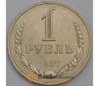 Монета СССР 1 рубль 1987 Y134a.2 UNC арт. 40166