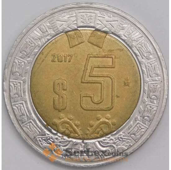 Мексика монета 5 песо 2017 КМ605 aUNC арт. 41888
